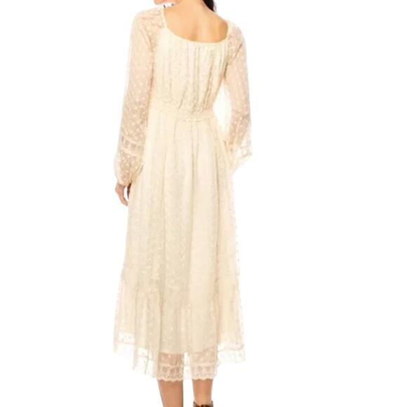 A Collective Story Dress Women M NWT Cream Midi Cream Lace #AD0181-FJA Cottage - Picture 7 of 15